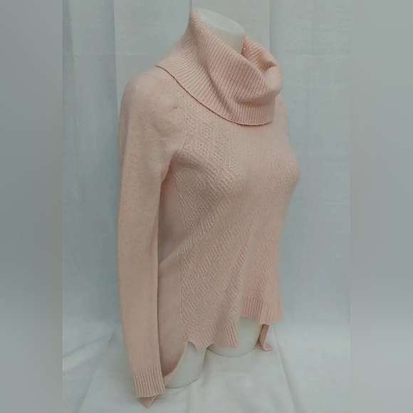 Peck & Peck Sweaters - Peck & Peck 2 Ply 100% Cashmere Sweater PINK cowl neck pullover